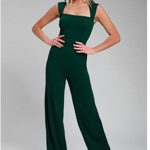 Enticing Endeavors Emerald Green Jumpsuit